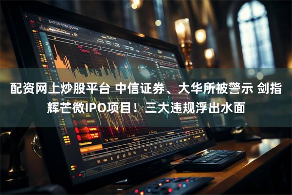 配资网上炒股平台 中信证券、大华所被警示 剑指辉芒微IPO项目！三大违规浮出水面