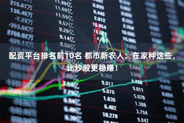 配资平台排名前10名 都市新农人：在家种这些，比炒股更稳赚！